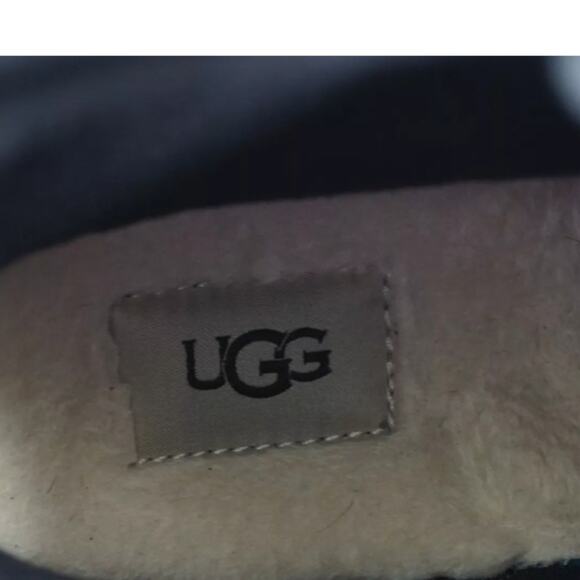 UGG Gatson Mid Shoes Mens Size 10 Black Leather Rubber Lace Up Mid Rain Boots - Picture 14 of 15